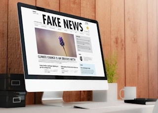 Climate Disinformation Stock Photo