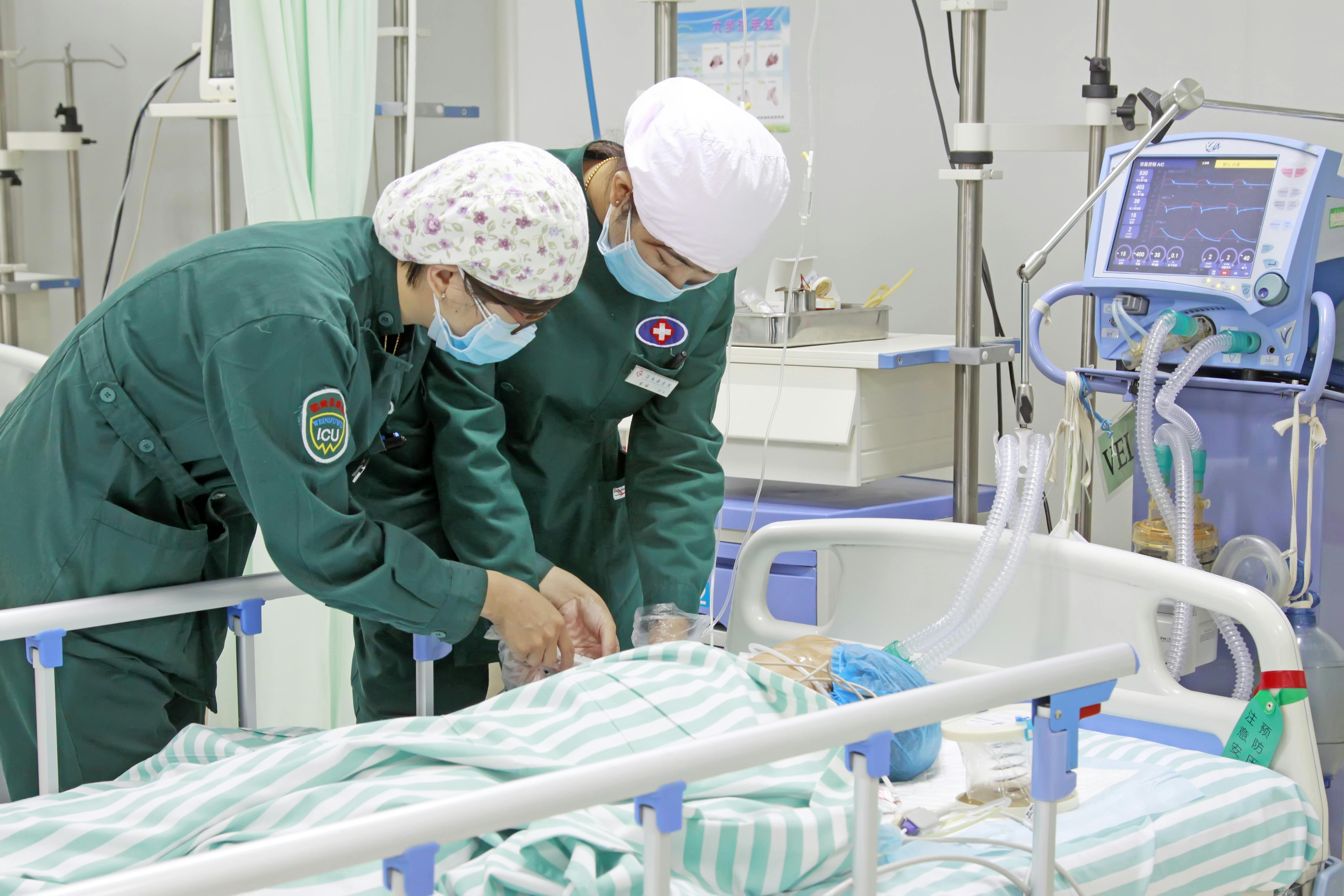 intensive care unit (ICU) in a hospital in Hebei Province, China