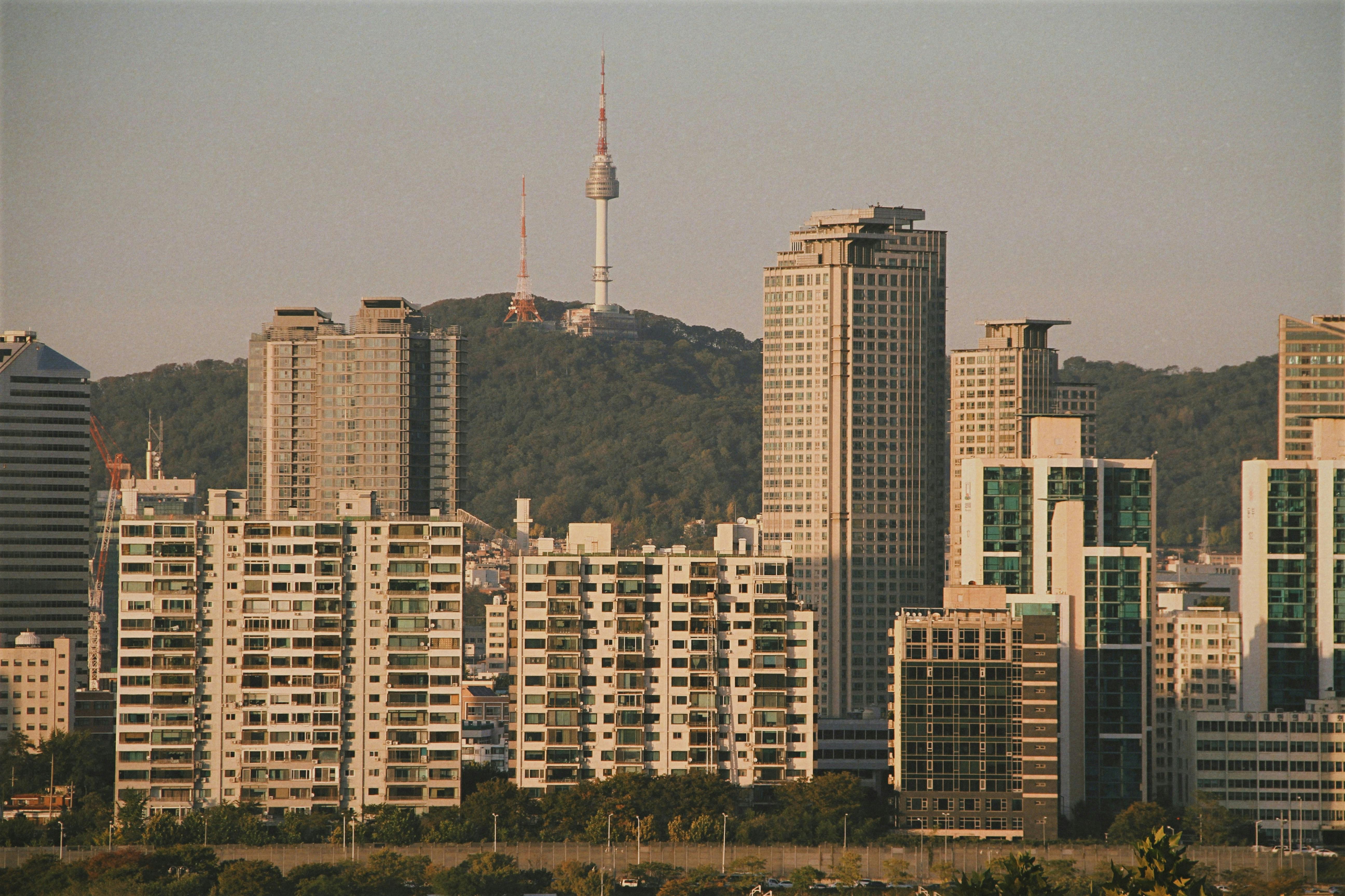 A view of the N Seoul Tower in Seoul