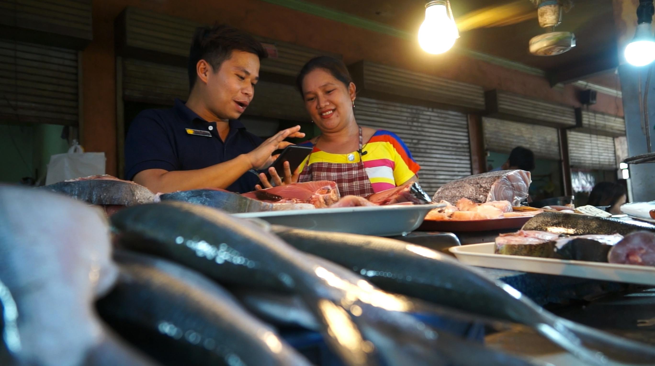 Margilyn Cosmiano- fish seller