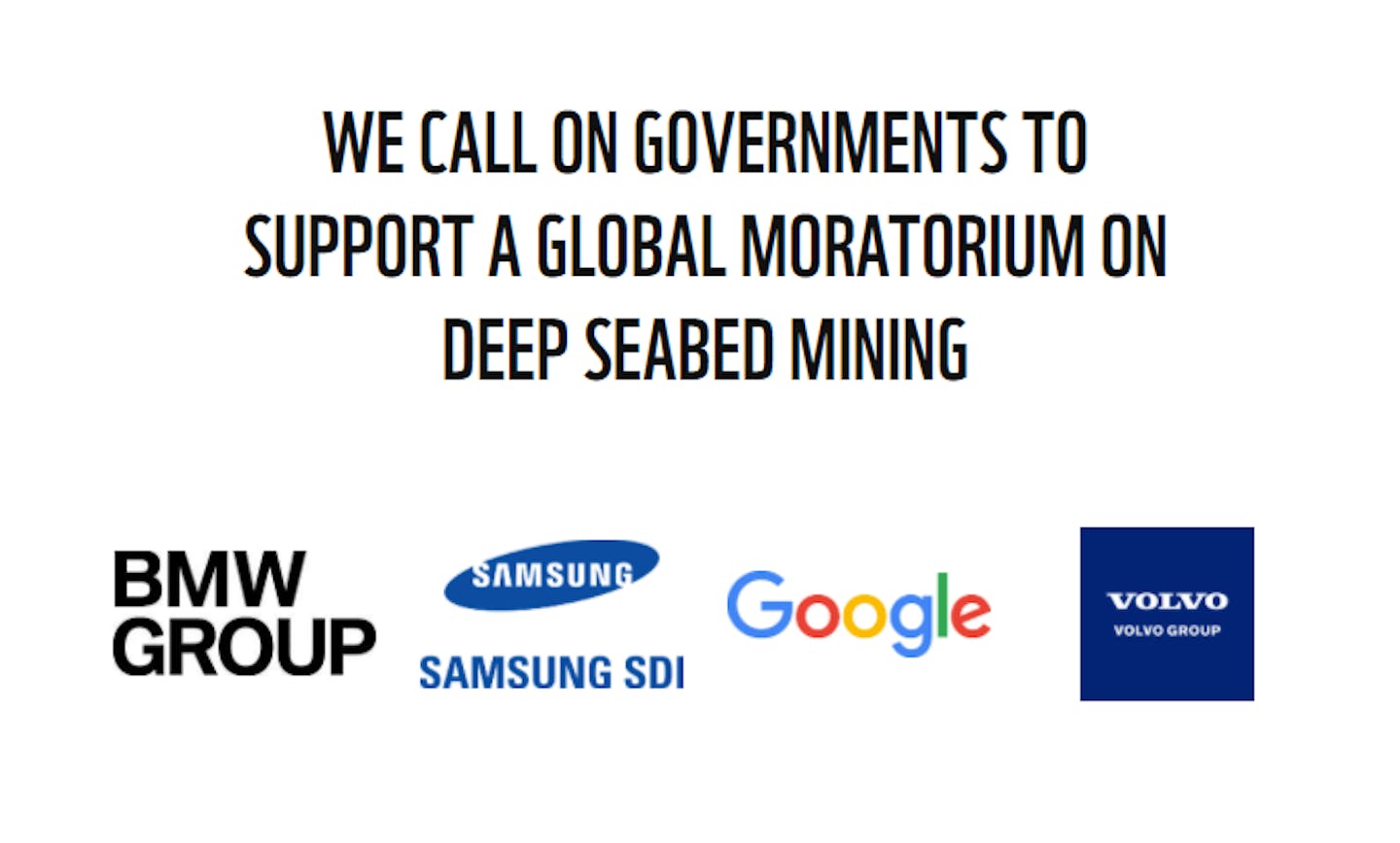 ban deep sea bed mining
