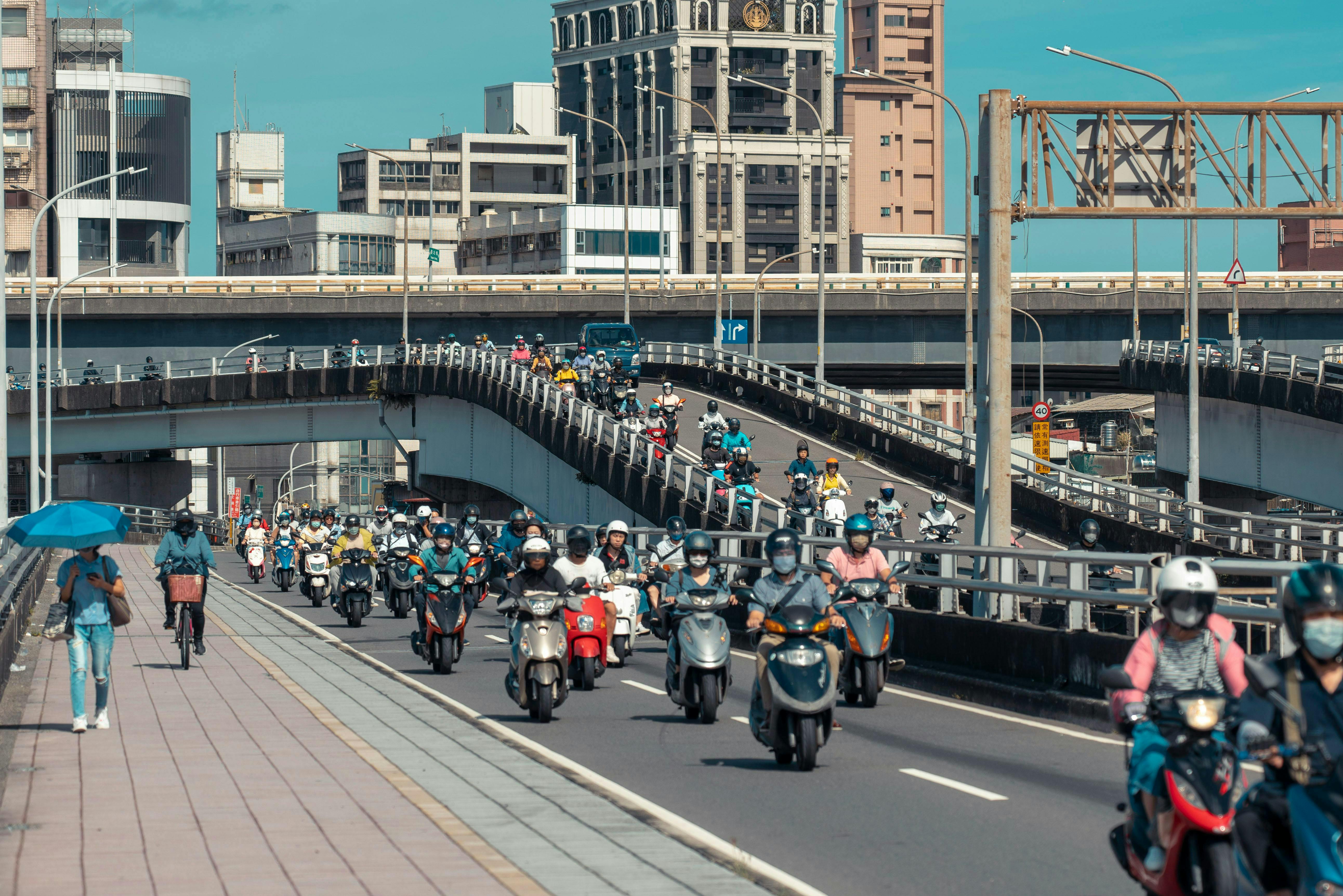 Motorbikes in Taipei, Taiwan