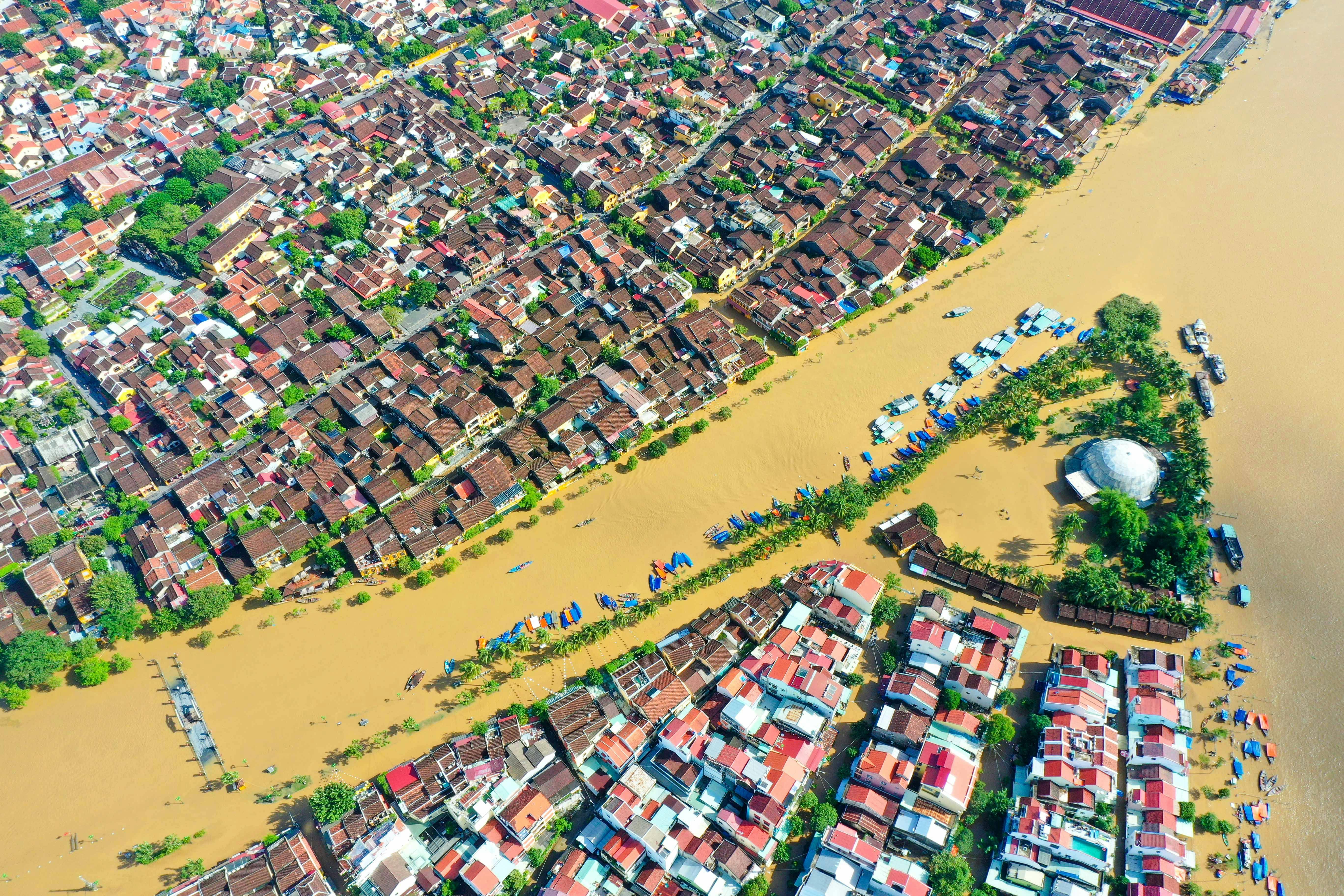 Floods in Vietnam. Flooding can disrupt transport and logistics even when a factory itself remains undamaged.