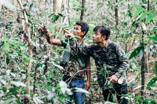 Chefs scour the forest for ingredients to cook with at Cambodian luxury resort Shinta Mani Wild. Image: Marissa Carruthers