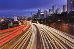 sydney heavy traffic night