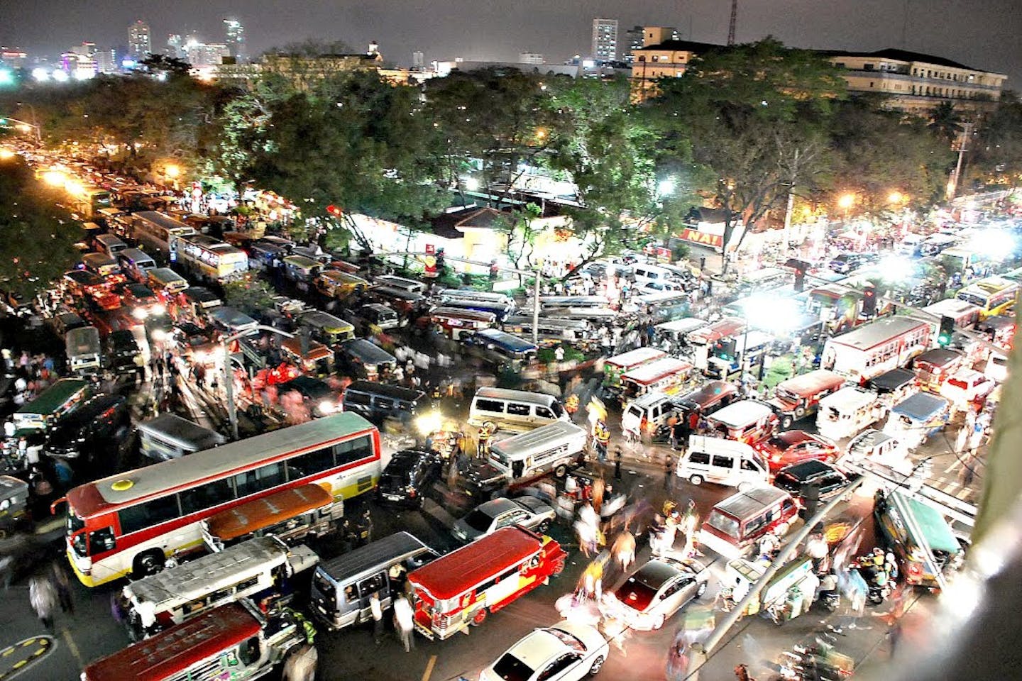 Traffic in Manila, the Philippines.