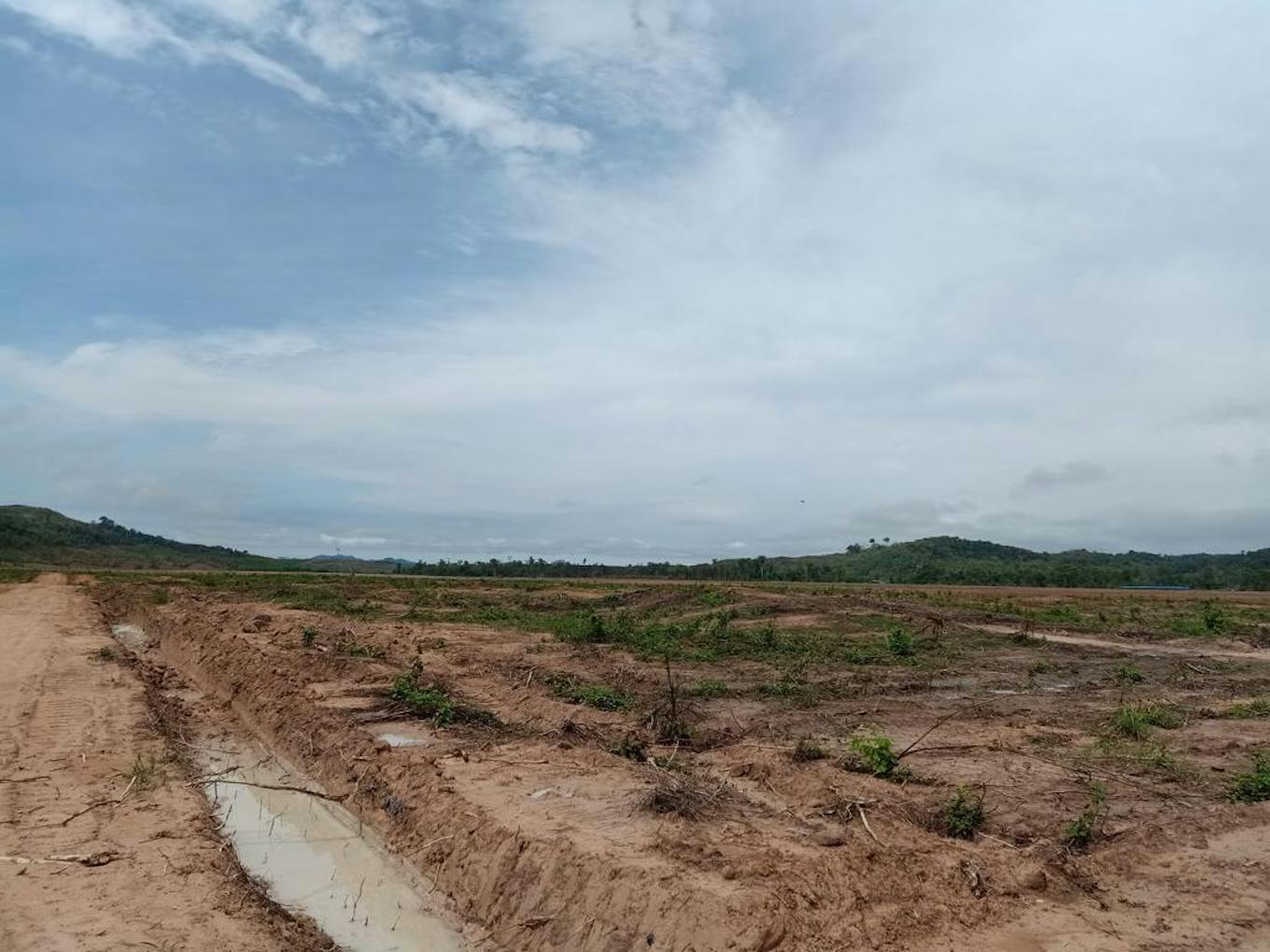 Land bulldozed by HAGL near Mass Village, Ratanakiri