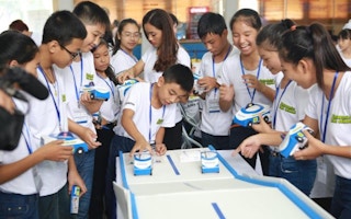 The Panasonic Kids School programme reached approximately 2.8 million young people around the world. Image: Panasonic