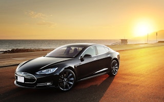Tesla S electric vehicle