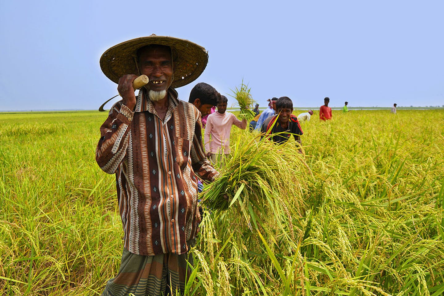 bangladesh farmer smiling