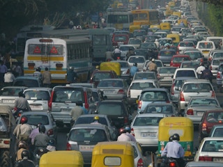 traffic jam new delhi