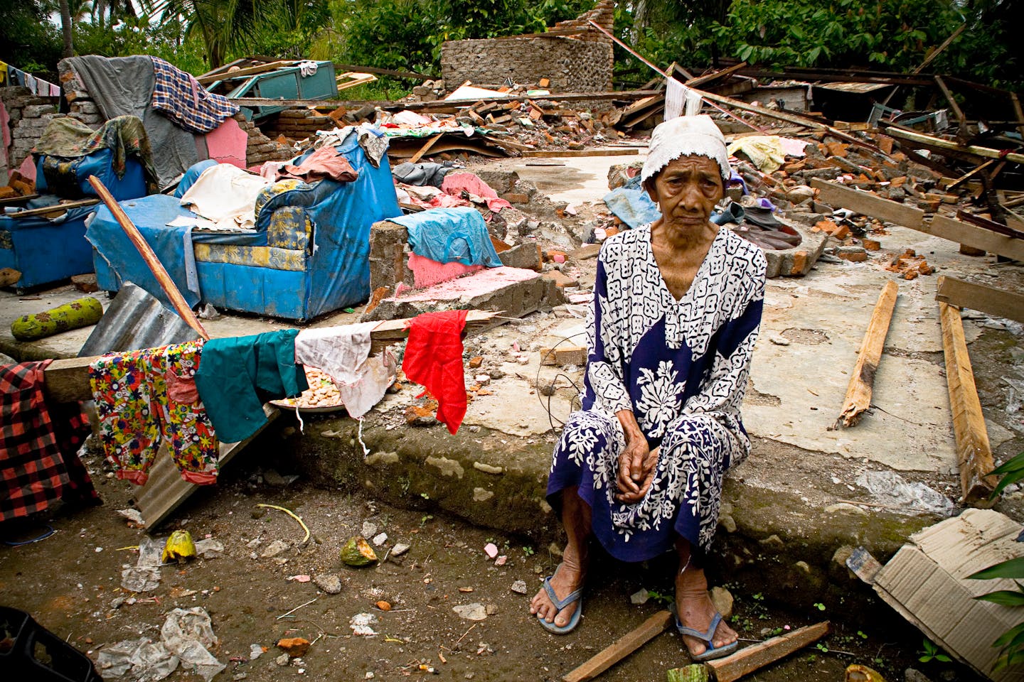 Ibu woman post disaster