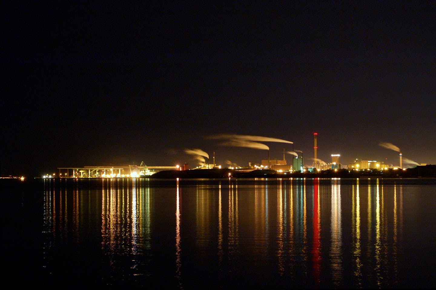 power plant by the water in sweden