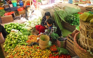 vegetable market myanmar