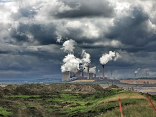 A fossil fuel powered plant in Gemeinde Inden, North Rhine-Westphalia, Germany