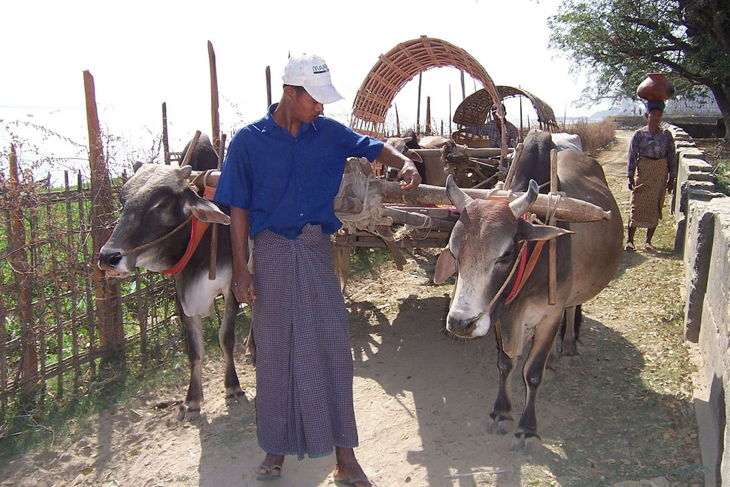 Man on a longyi