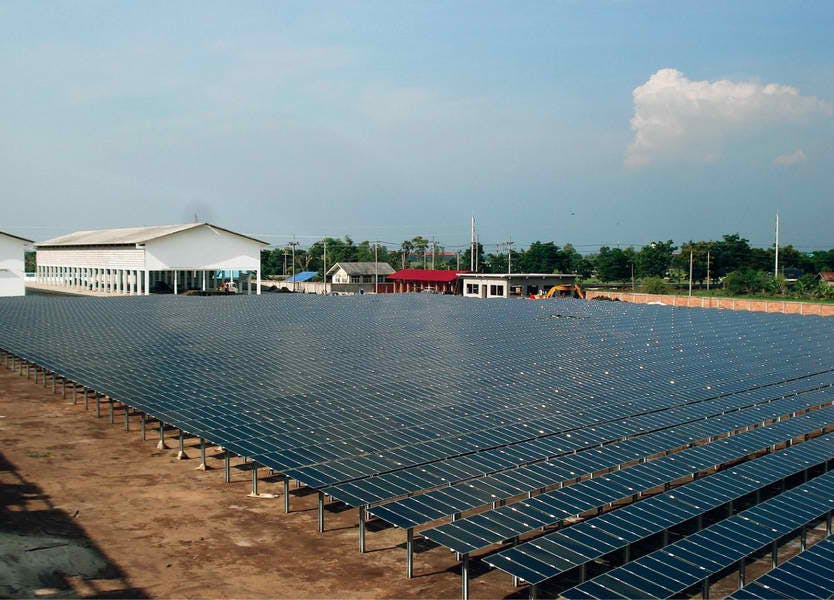 Solar power project in Thailand