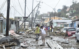 Hurricane Maria destruction in Dominica