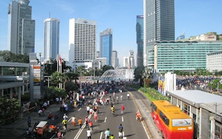 Car-free day in Jakarta