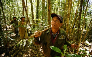 community members patrol forests in Vietnam