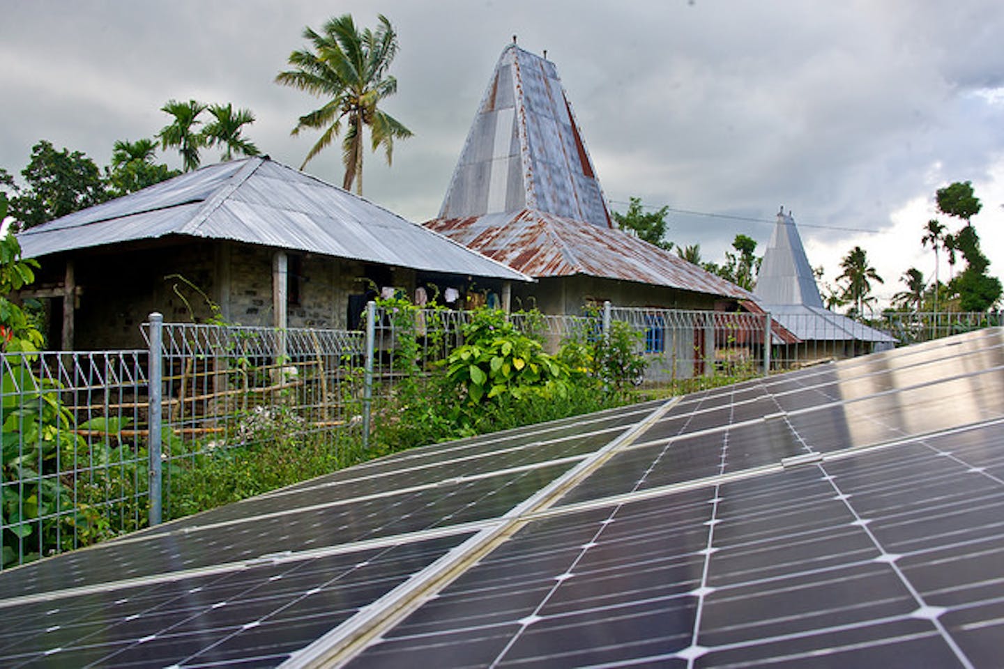 solar powers Indo village