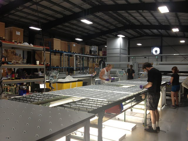 solar panel factory