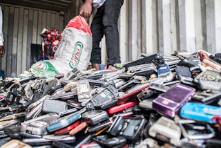 Pile of phones