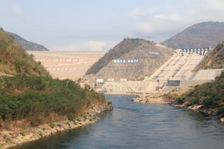 Nuozhadu dam on the Mekong River