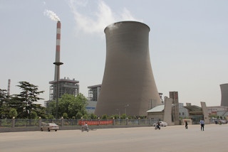 Coal-fired power plant in Henan, China 