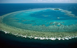 Ocean over The Great Barrier Reef