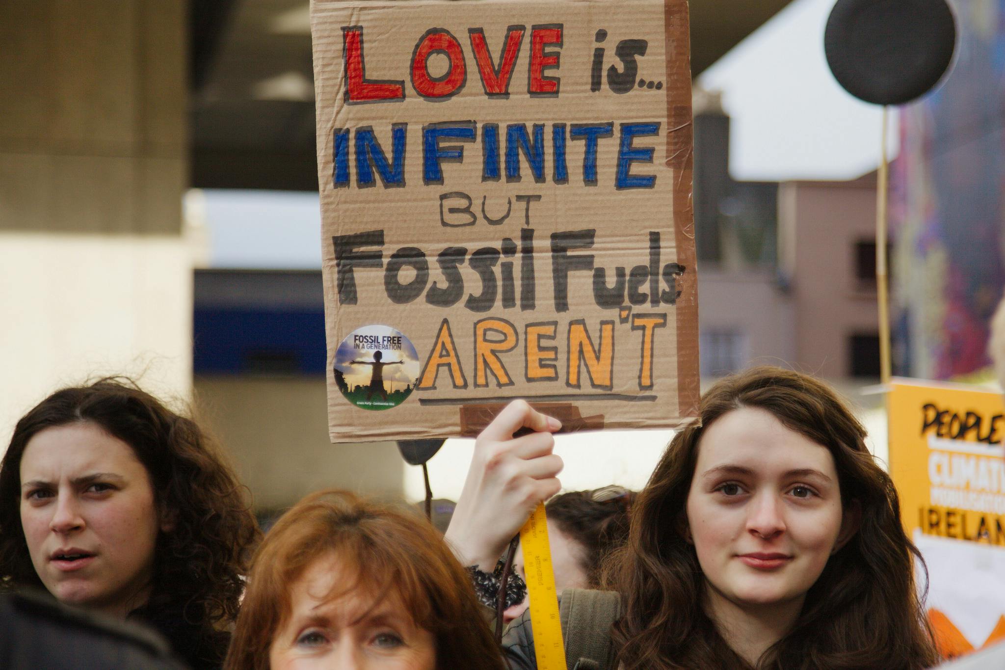 vday fossil fuel protest