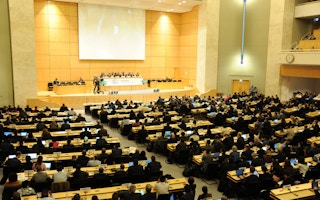 Geneva climate conference opening plenary