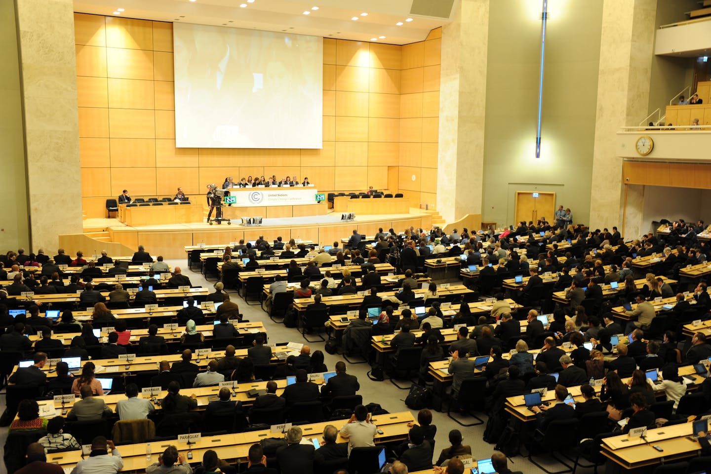Geneva climate conference opening plenary
