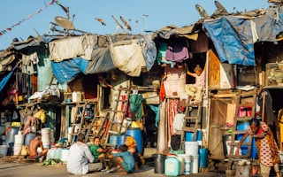 slums mumbai india