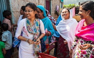 women gathering in India