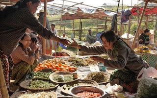 veggies in Myanmar market