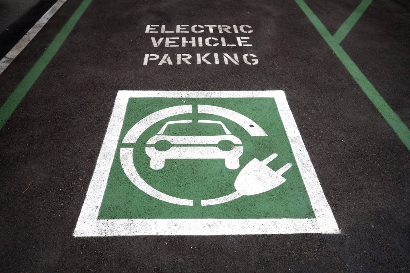EV parking lot