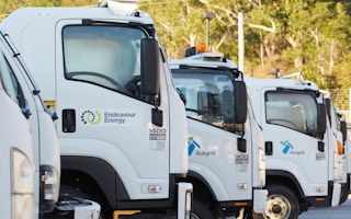 Australian energy company trucks