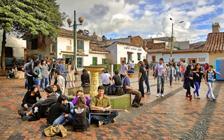 Street view in Bogota