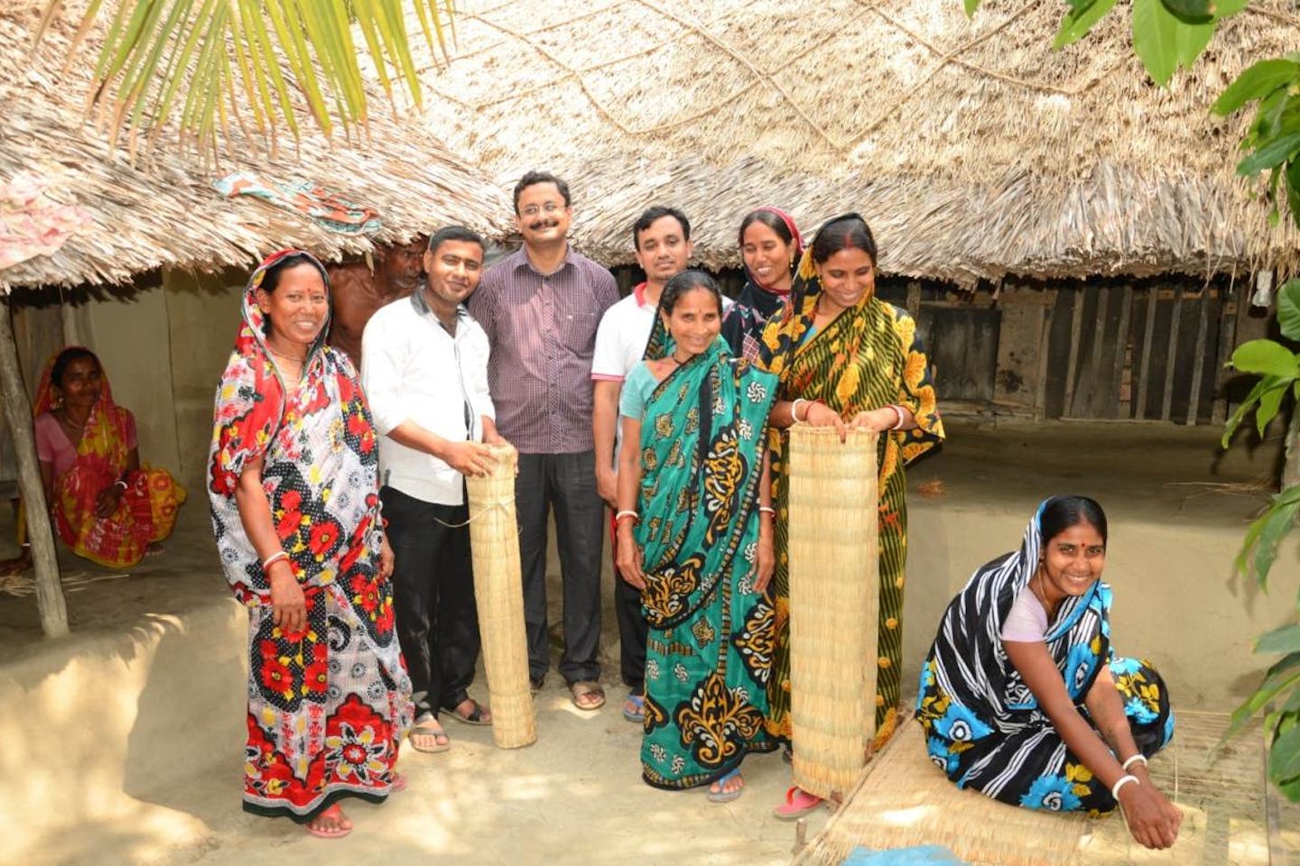 Sundarban women in Bangladesh sell reed mats