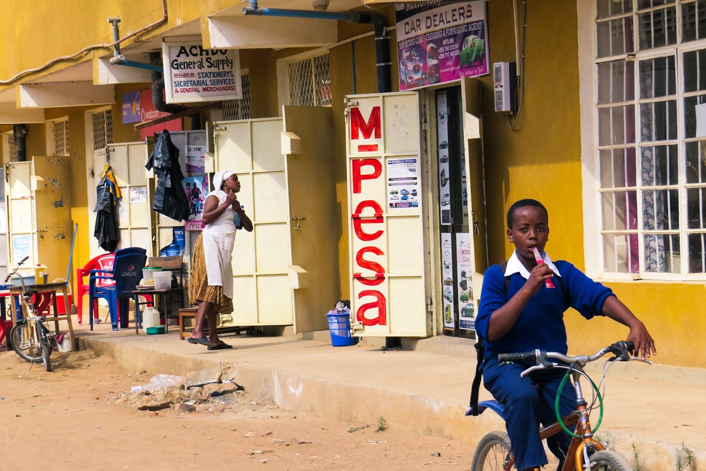 M-Pesa agent in Tanzania