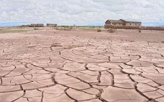 Drought stricken pampa in Bolivia