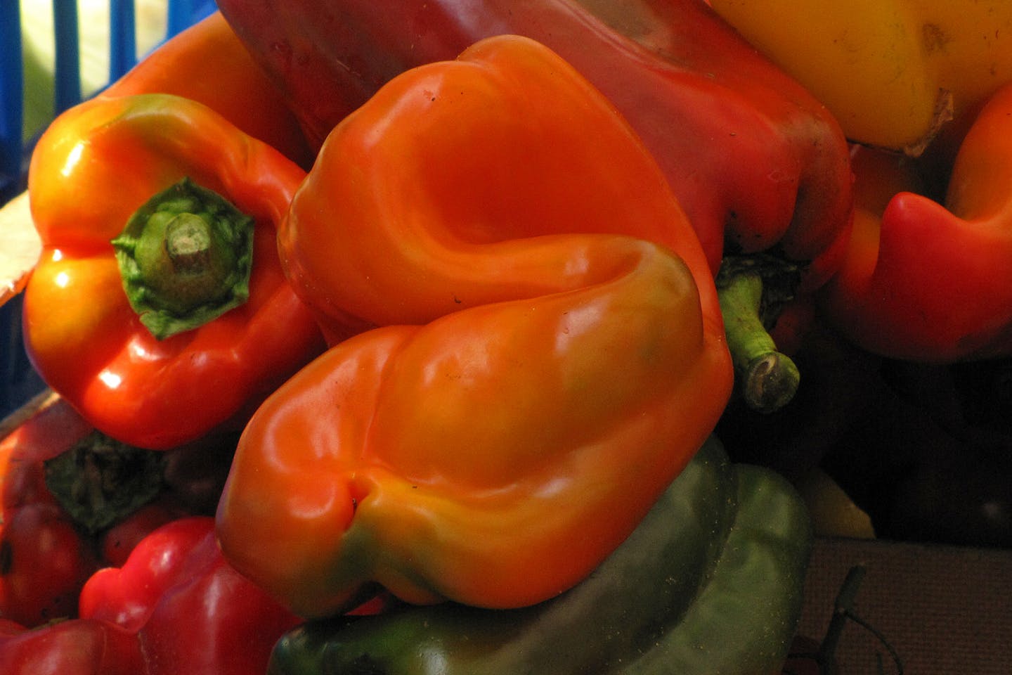 Misshapen bell peppers
