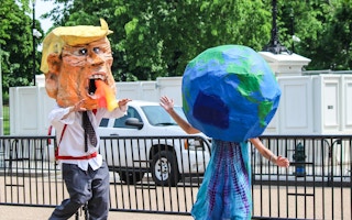 Fire-breathing Trump and the planet