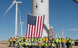 Duke Energy wind power project in Wyoming, USA