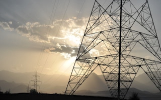 Power transmission lines in Afghanistan