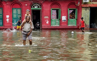 Flood in Kolkata, India