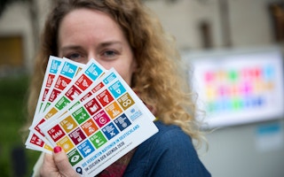 German lady and the Sustainable Development Goals (SDGs)