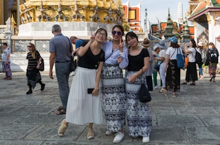 Tourists in Bangkok, Thailand