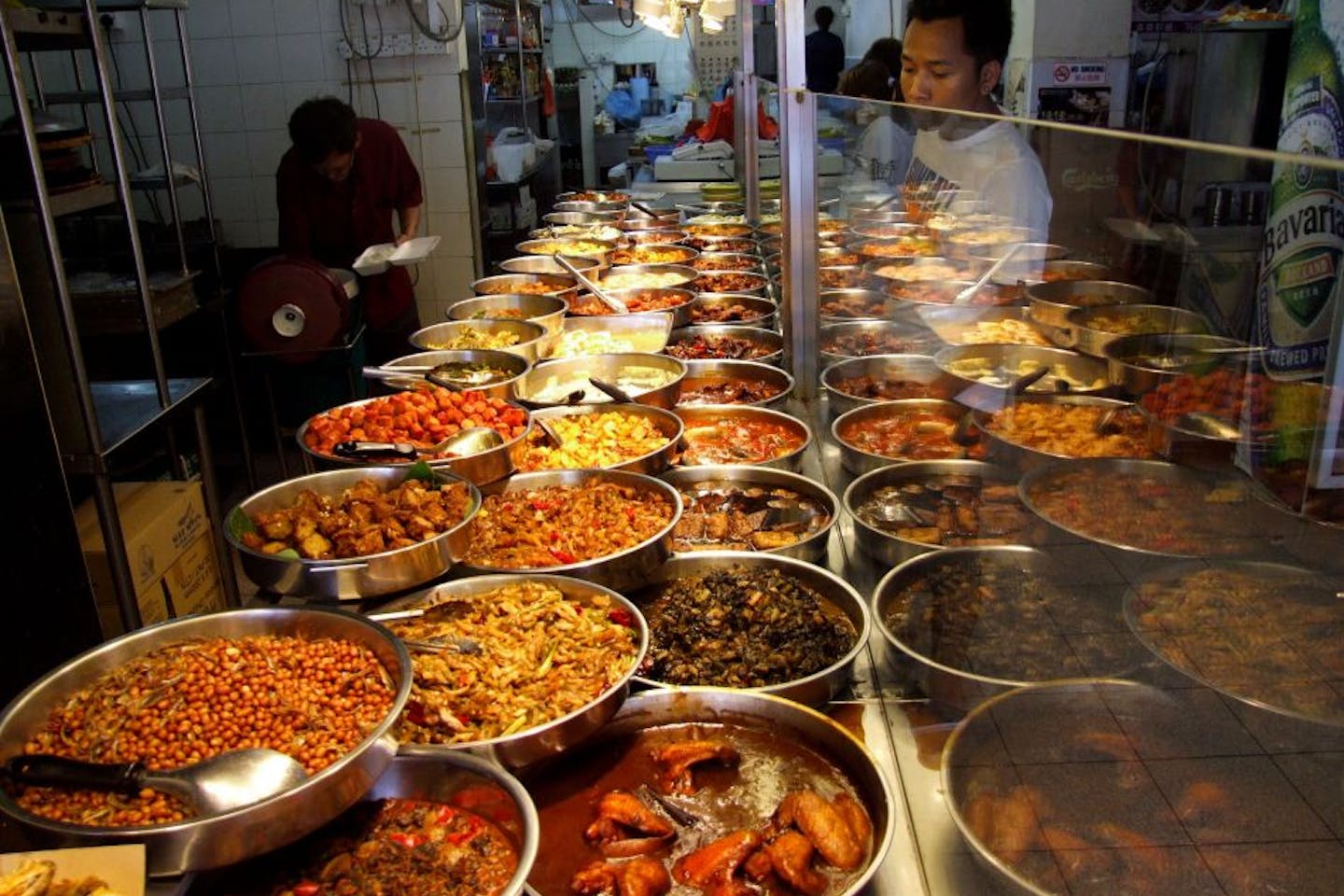 Chinese food at a Singapore coffee shop or hawker centre